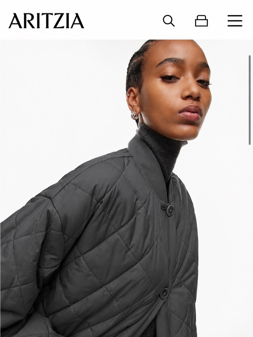 Wilfred Pavant Quilted Jacket Gray